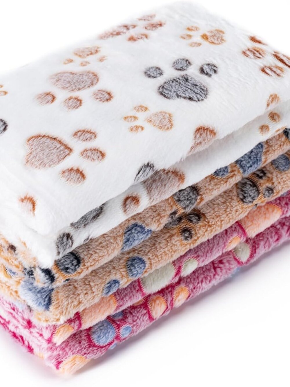 1 Pack 3 Blankets Super Soft Fluffy Premium Fleece Pet Blanket